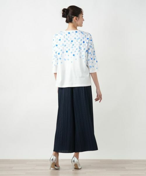 Leilian PLUS HOUSE / レリアンプラスハウス Tシャツ | プリントクルーネックTシャツ | 詳細3