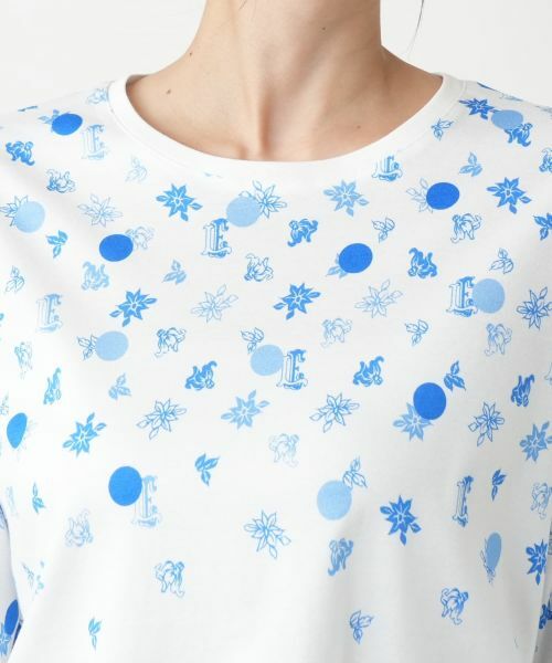 Leilian PLUS HOUSE / レリアンプラスハウス Tシャツ | プリントクルーネックTシャツ | 詳細7