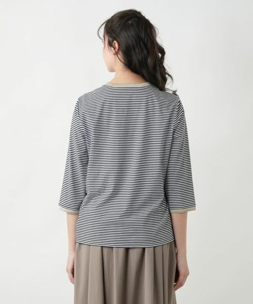 Leilian PLUS HOUSE / レリアンプラスハウス Tシャツ | 【店舗人気】ボーダークルーネックカットソー | 詳細6