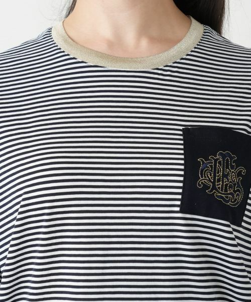 Leilian PLUS HOUSE / レリアンプラスハウス Tシャツ | 【店舗人気】ボーダークルーネックカットソー | 詳細7