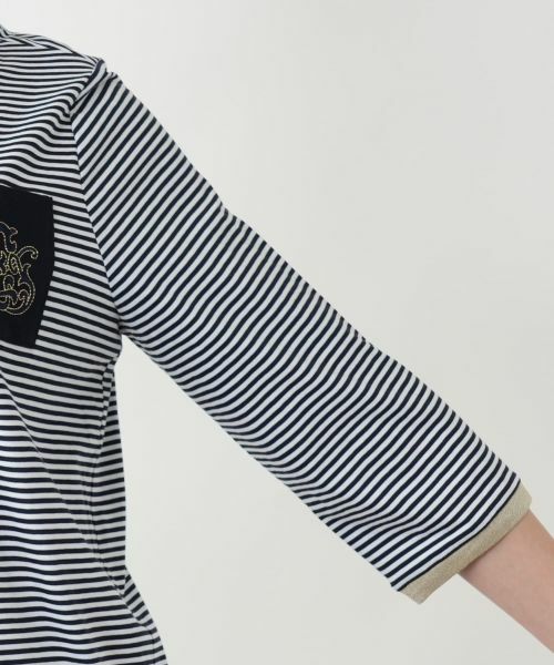 Leilian PLUS HOUSE / レリアンプラスハウス Tシャツ | 【店舗人気】ボーダークルーネックカットソー | 詳細9