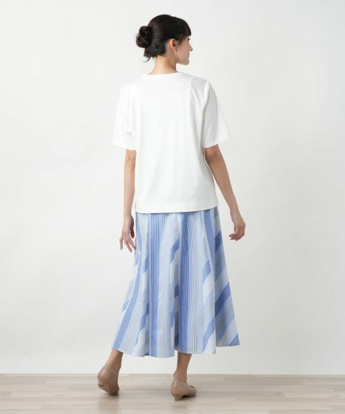 Leilian PLUS HOUSE / レリアンプラスハウス Tシャツ | 【店舗人気】刺繍プリントTシャツ | 詳細3