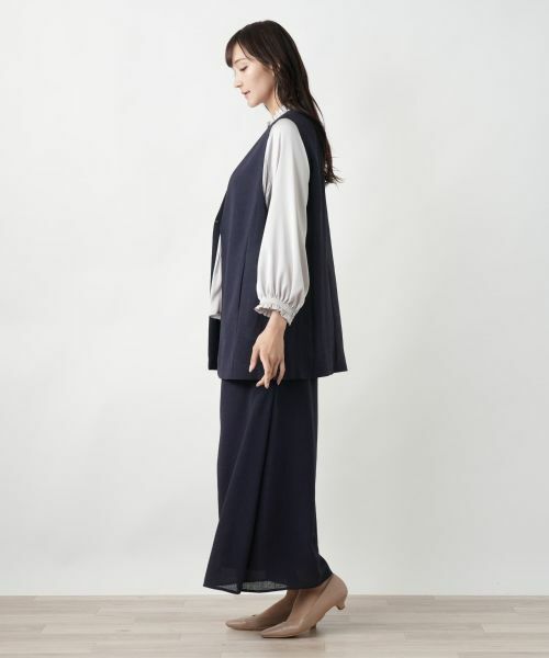 Leilian PLUS HOUSE / レリアンプラスハウス テーラードジャケット | 【店舗人気】Vネックベスト | 詳細2