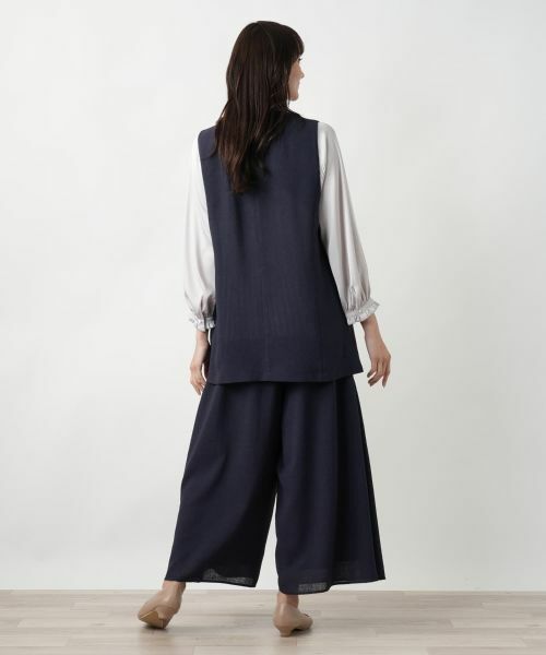 Leilian PLUS HOUSE / レリアンプラスハウス テーラードジャケット | 【店舗人気】Vネックベスト | 詳細3