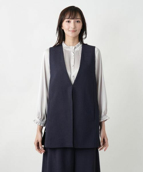 Leilian PLUS HOUSE / レリアンプラスハウス テーラードジャケット | 【店舗人気】Vネックベスト | 詳細4