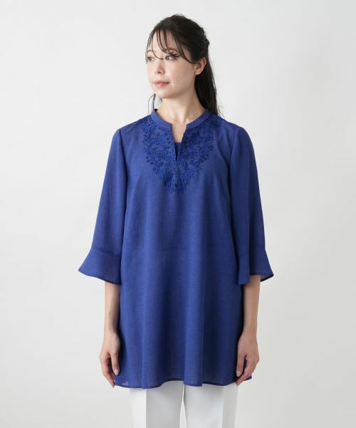 Leilian PLUS HOUSE / レリアンプラスハウス シャツ・ブラウス | 【店舗人気】刺繍チュニックブラウス | 詳細7