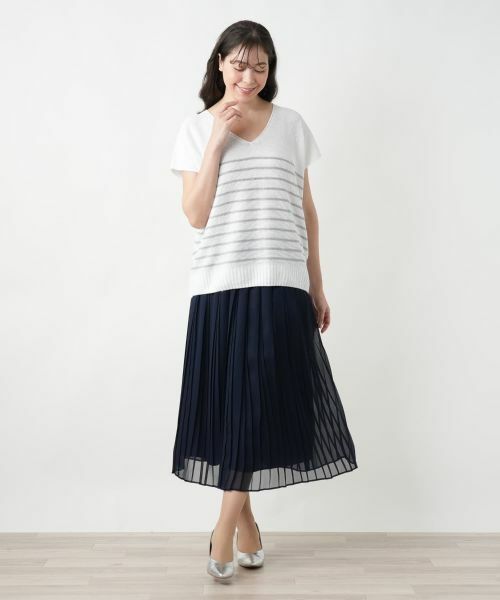 Leilian PLUS HOUSE / レリアンプラスハウス ロング・マキシ丈スカート | 【店舗人気】ロングプリーツスカート | 詳細1