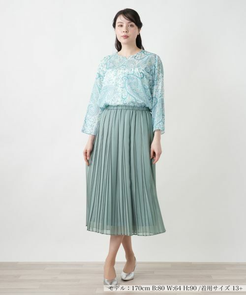 Leilian PLUS HOUSE / レリアンプラスハウス ロング・マキシ丈スカート | 【店舗人気】ロングプリーツスカート | 詳細4