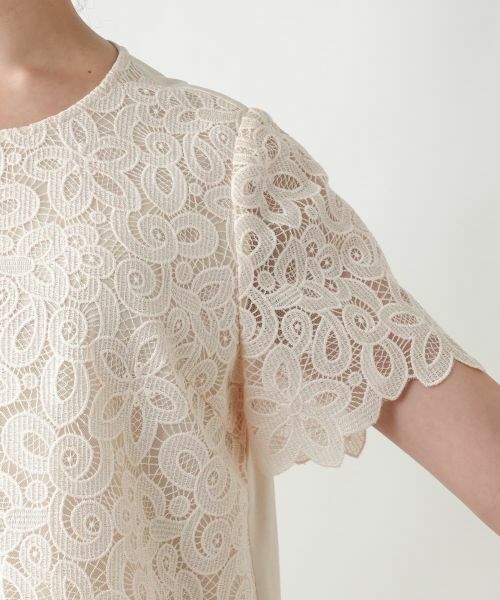 Leilian PLUS HOUSE / レリアンプラスハウス シャツ・ブラウス | 【店舗人気】レース半袖ブラウス | 詳細12