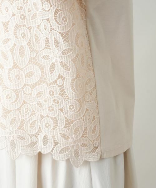 Leilian PLUS HOUSE / レリアンプラスハウス シャツ・ブラウス | 【店舗人気】レース半袖ブラウス | 詳細13