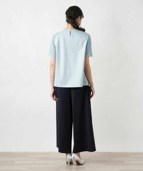 Leilian PLUS HOUSE / レリアンプラスハウス シャツ・ブラウス | 【店舗人気】レース半袖ブラウス | 詳細3