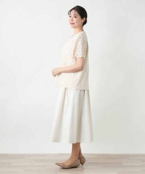 Leilian PLUS HOUSE / レリアンプラスハウス シャツ・ブラウス | 【店舗人気】レース半袖ブラウス | 詳細5