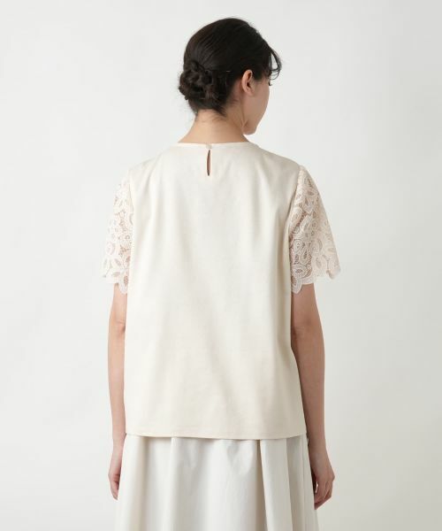 Leilian PLUS HOUSE / レリアンプラスハウス シャツ・ブラウス | 【店舗人気】レース半袖ブラウス | 詳細9