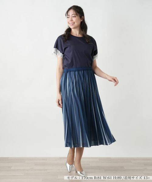 Leilian PLUS HOUSE / レリアンプラスハウス ロング・マキシ丈スカート | 【店舗人気】洗えるプリーツスカート | 詳細1