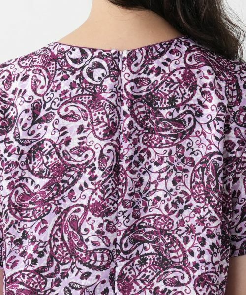 Leilian PLUS HOUSE / レリアンプラスハウス ドレス | ペイズリーキーネックワンピース | 詳細11