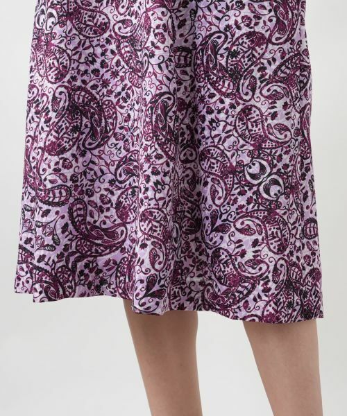 Leilian PLUS HOUSE / レリアンプラスハウス ドレス | ペイズリーキーネックワンピース | 詳細15