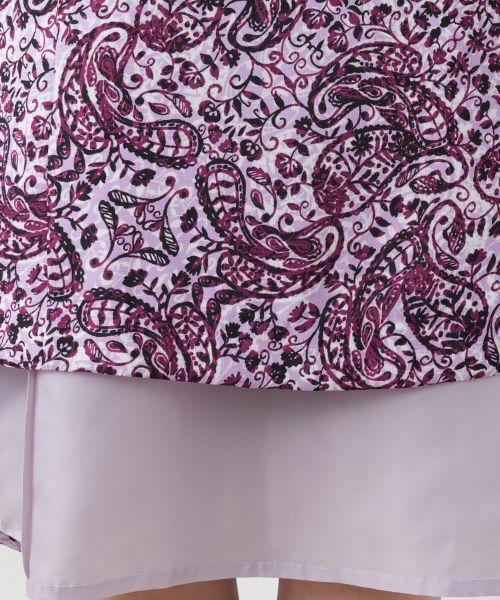 Leilian PLUS HOUSE / レリアンプラスハウス ドレス | ペイズリーキーネックワンピース | 詳細16