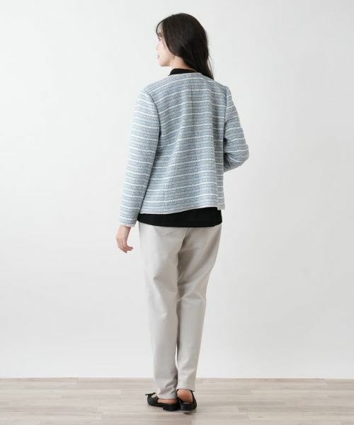 Leilian PLUS HOUSE / レリアンプラスハウス テーラードジャケット | 【店舗人気】ノーカラーニットジャケット | 詳細3
