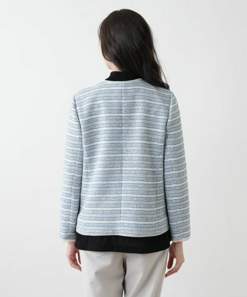 Leilian PLUS HOUSE / レリアンプラスハウス テーラードジャケット | 【店舗人気】ノーカラーニットジャケット | 詳細6