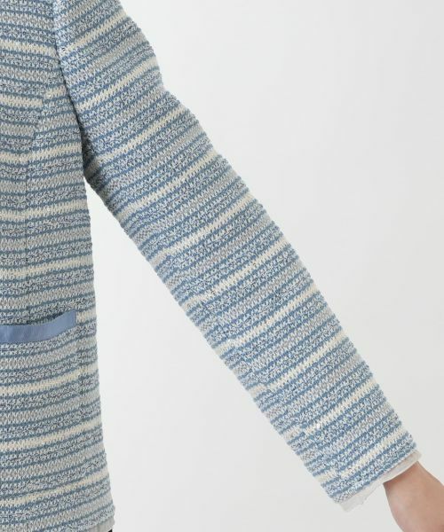 Leilian PLUS HOUSE / レリアンプラスハウス テーラードジャケット | 【店舗人気】ノーカラーニットジャケット | 詳細9