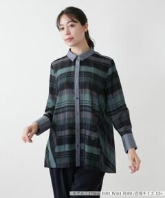 Leilian PLUS HOUSE / レリアンプラスハウス シャツ・ブラウス | 【店舗人気】洗える羽織ブラウス