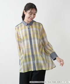 Leilian PLUS HOUSE / レリアンプラスハウス シャツ・ブラウス | 【店舗人気】洗える羽織ブラウス