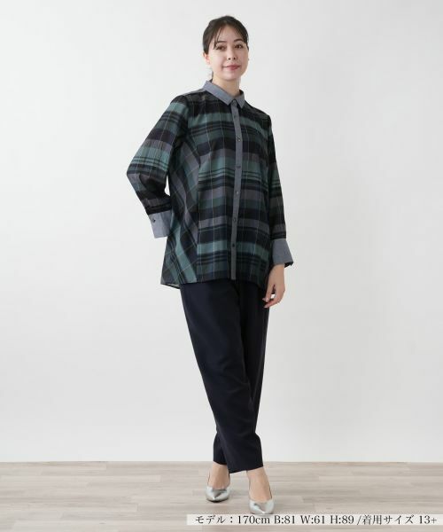 Leilian PLUS HOUSE / レリアンプラスハウス シャツ・ブラウス | 【店舗人気】洗える羽織ブラウス | 詳細4