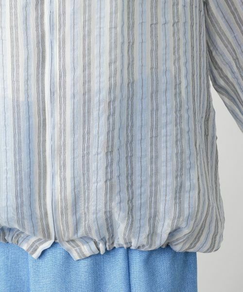 Leilian PLUS HOUSE / レリアンプラスハウス テーラードジャケット | 【店舗人気】ストライプジップブルゾン | 詳細13