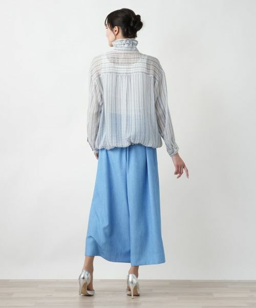 Leilian PLUS HOUSE / レリアンプラスハウス テーラードジャケット | 【店舗人気】ストライプジップブルゾン | 詳細3