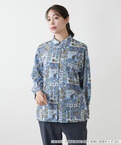 Leilian PLUS HOUSE / レリアンプラスハウス シャツ・ブラウス | ペイズリーブラウス【RATTI】