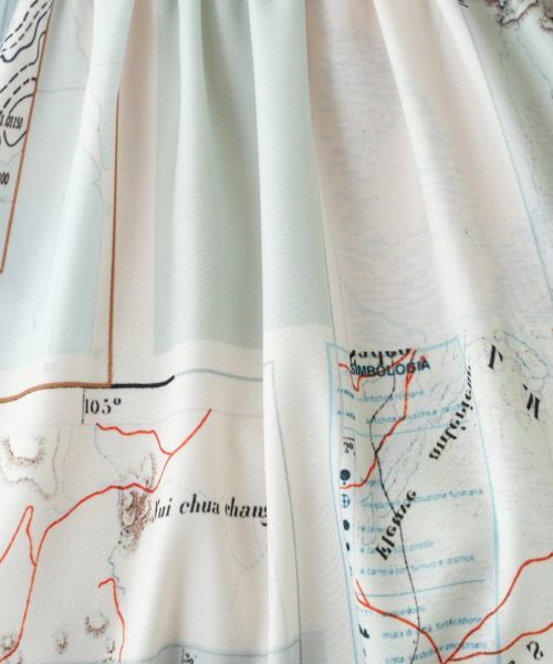 Leilian PLUS HOUSE / レリアンプラスハウス シャツ・ブラウス | マップ柄ブラウス | 詳細14