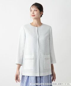 Leilian PLUS HOUSE / レリアンプラスハウス テーラードジャケット | 【店舗人気】ノーカラージャケット【セレモニー】