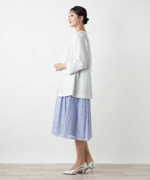 Leilian PLUS HOUSE / レリアンプラスハウス テーラードジャケット | 【店舗人気】ノーカラージャケット【セレモニー】 | 詳細2