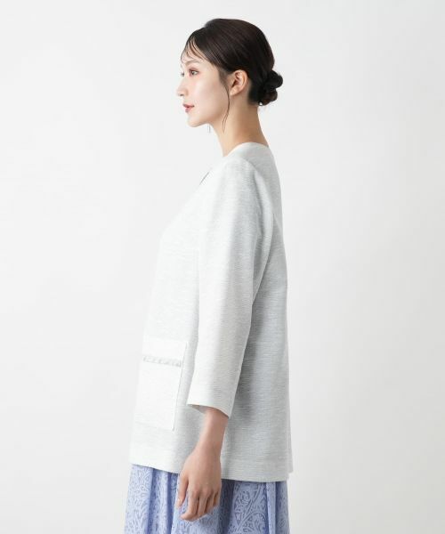 Leilian PLUS HOUSE / レリアンプラスハウス テーラードジャケット | 【店舗人気】ノーカラージャケット【セレモニー】 | 詳細5