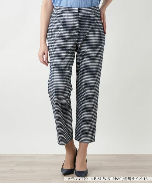 Leilian PLUS HOUSE / レリアンプラスハウス その他パンツ | 洗えるストレッチジャージーパンツ(ネイビー)