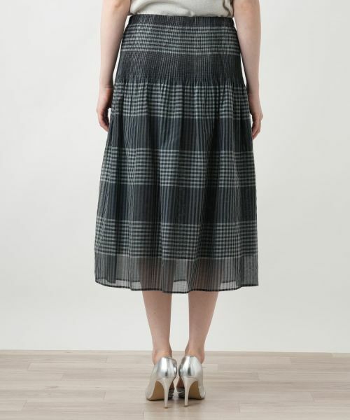Leilian PLUS HOUSE / レリアンプラスハウス ミニ・ひざ丈スカート | 【店舗人気】チェックフレアスカート【Leilian WHITE LABEL】 | 詳細10