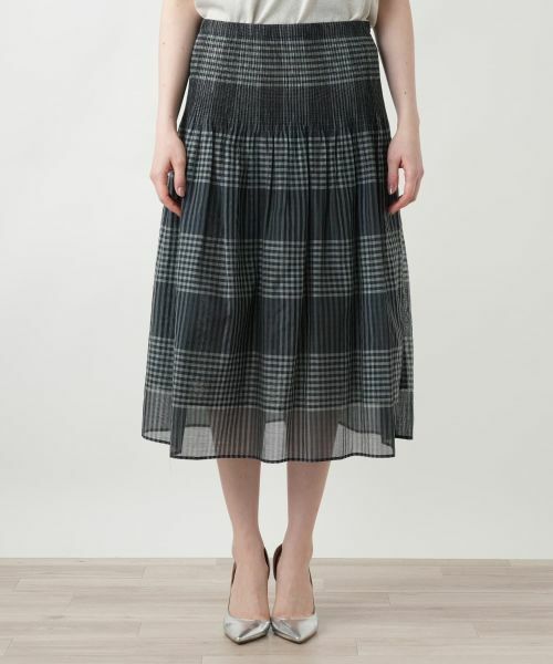 Leilian PLUS HOUSE / レリアンプラスハウス ミニ・ひざ丈スカート | 【店舗人気】チェックフレアスカート【Leilian WHITE LABEL】 | 詳細8