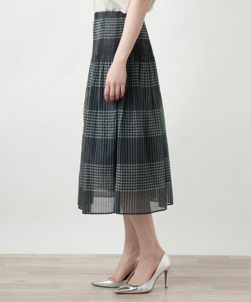 Leilian PLUS HOUSE / レリアンプラスハウス ミニ・ひざ丈スカート | 【店舗人気】チェックフレアスカート【Leilian WHITE LABEL】 | 詳細9
