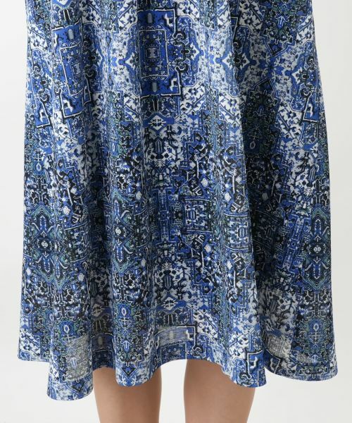 Leilian PLUS HOUSE / レリアンプラスハウス ドレス | プリントフレアワンピース【Leilian WHITE LABEL】 | 詳細13