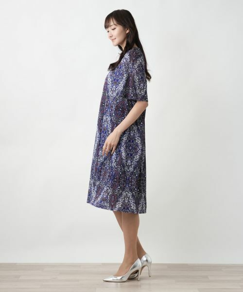 Leilian PLUS HOUSE / レリアンプラスハウス ドレス | プリントフレアワンピース【Leilian WHITE LABEL】 | 詳細2