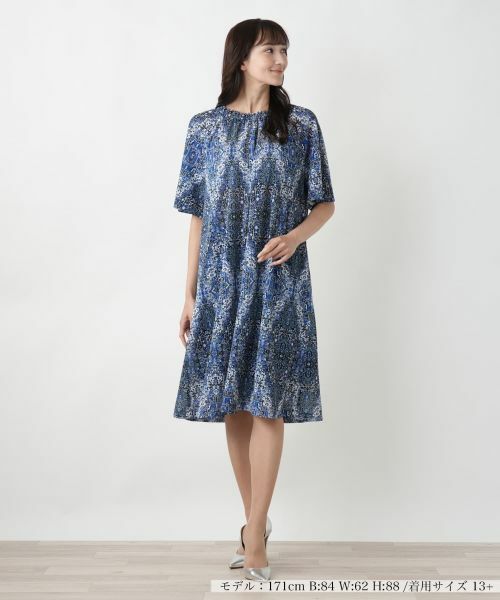 Leilian PLUS HOUSE / レリアンプラスハウス ドレス | プリントフレアワンピース【Leilian WHITE LABEL】 | 詳細4