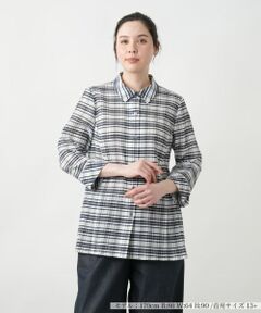 Leilian PLUS HOUSE / レリアンプラスハウス シャツ・ブラウス | 【店舗人気】チェックブラウス【Leilian WHITE LABEL】