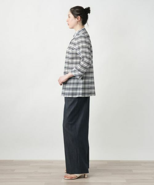 Leilian PLUS HOUSE / レリアンプラスハウス シャツ・ブラウス | 【店舗人気】チェックブラウス【Leilian WHITE LABEL】 | 詳細2