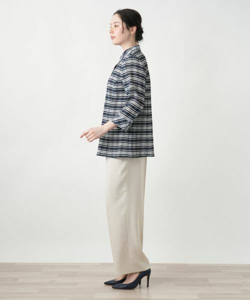 Leilian PLUS HOUSE / レリアンプラスハウス シャツ・ブラウス | 【店舗人気】チェックブラウス【Leilian WHITE LABEL】 | 詳細5