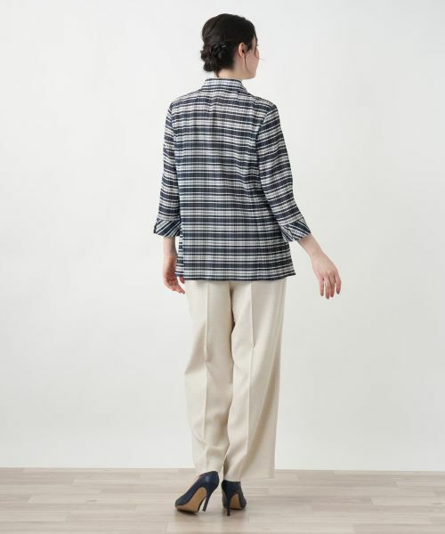 Leilian PLUS HOUSE / レリアンプラスハウス シャツ・ブラウス | 【店舗人気】チェックブラウス【Leilian WHITE LABEL】 | 詳細6