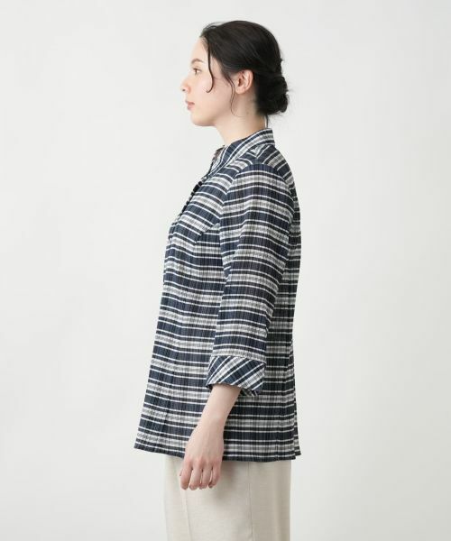 Leilian PLUS HOUSE / レリアンプラスハウス シャツ・ブラウス | 【店舗人気】チェックブラウス【Leilian WHITE LABEL】 | 詳細8