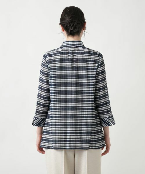 Leilian PLUS HOUSE / レリアンプラスハウス シャツ・ブラウス | 【店舗人気】チェックブラウス【Leilian WHITE LABEL】 | 詳細9