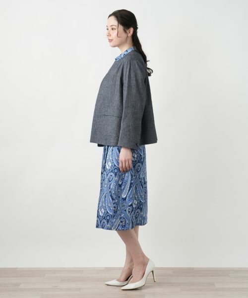 Leilian PLUS HOUSE / レリアンプラスハウス テーラードジャケット | ノーカラージャケット【Leilian WHITE LABEL】 | 詳細2