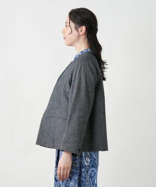 Leilian PLUS HOUSE / レリアンプラスハウス テーラードジャケット | ノーカラージャケット【Leilian WHITE LABEL】 | 詳細5