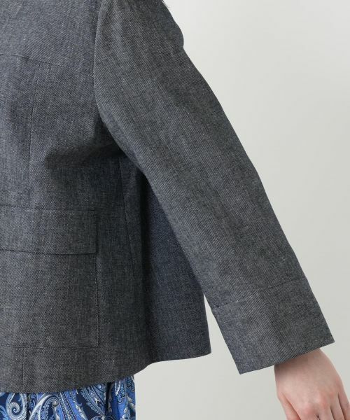 Leilian PLUS HOUSE / レリアンプラスハウス テーラードジャケット | ノーカラージャケット【Leilian WHITE LABEL】 | 詳細9
